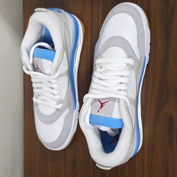 Nike Air Jordan 4 RM Men's Size 10.5 In White/Gray/Blue NIB FQ7939 104 - Picture 4 of 10